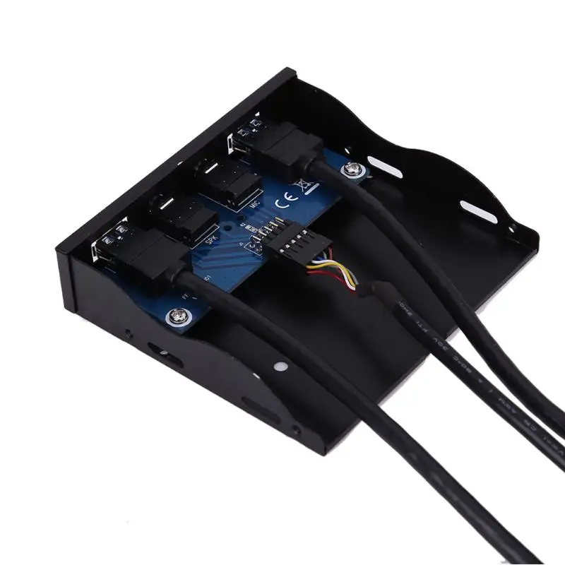  3.5 in Audio Pannello Frontale HD Audio Del Computer Connettore Splitter Adapter 4 Porte 20Pin per 