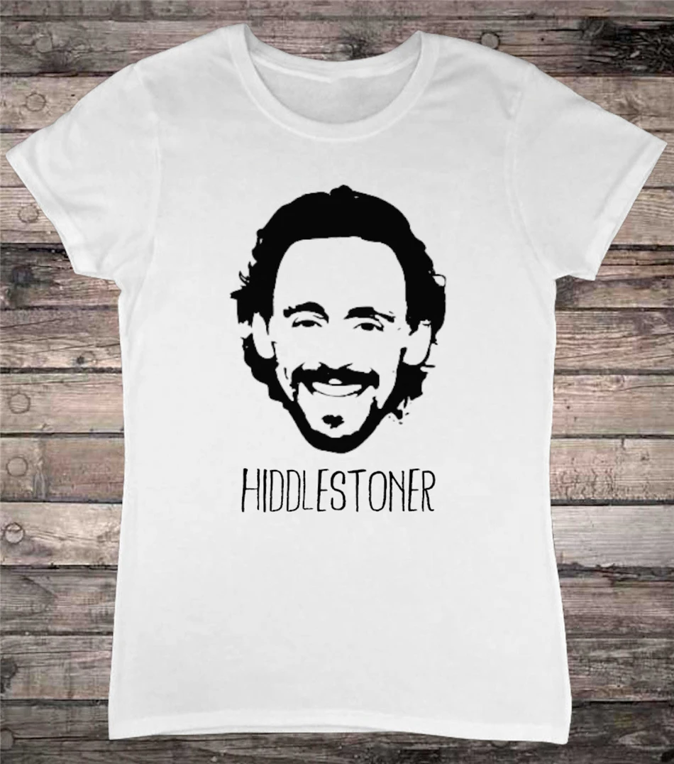 Hiddlestoner Hiddles Tom Hiddleston Fan Футболка женская футболка ретро топы с круглым вырезом |