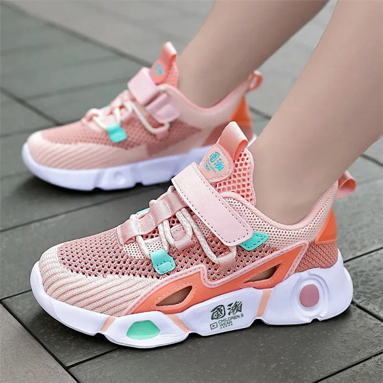 Children's shoes summer new breathable mesh sports shoes elementary school children's large children's net shoes boys and girls girls shoes