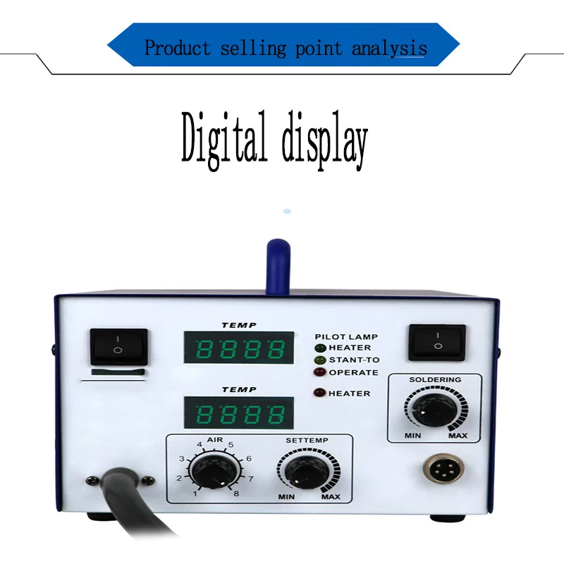 Two In One Digital Display Adjustable Constant Temperature Electric Soldering Iron Mobile Phone Electronic Maintenance Authentic