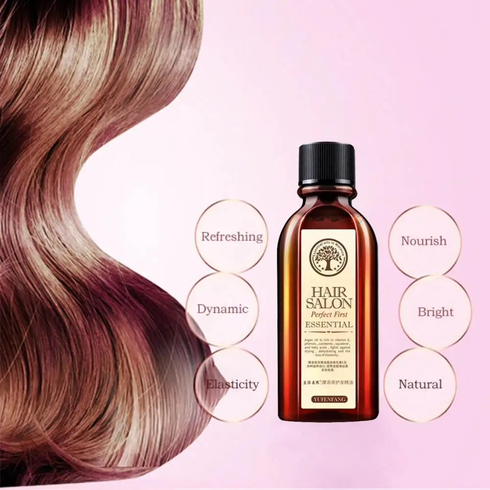 Multi-functional Hair & Scalp Treatments Hair Care Moroccan Pure Argan Oil Hair Essential Oil Smooth and Thick Hair