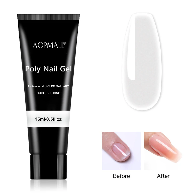 AOPMALL® Poly Nail Gel Set Extension Glue Kit For Manicure Set Nail UV/LED Acrylic Nail Polish Kit Nail Art Tool AOPMALL® Poly Nail Gel Set Extension Glue Kit For Manicure Set Nail UV/LED Acrylic Nail Polish Kit Nail Art Tool