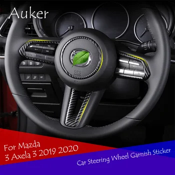 

Car steering wheel decorative circle glitter shiny interior Refit stickers For Mazda 3 Axela 3 2019 2020 car-accessories