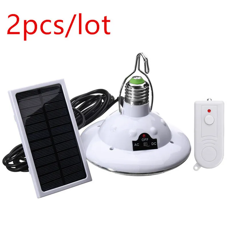 

2pcs 22 LED Solar Lamp Power Portable USB Rechargeable LED Light Camp Indoor Garden Emergency Lighting Remote Control Solar Bulb