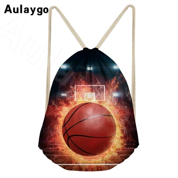 

Aulaygo Basketball Style Men Drawstring Bags Casual Multifunction Boys Travel Shoes Backpacks 2020 Hot Sale Fashion Shoulder Bag
