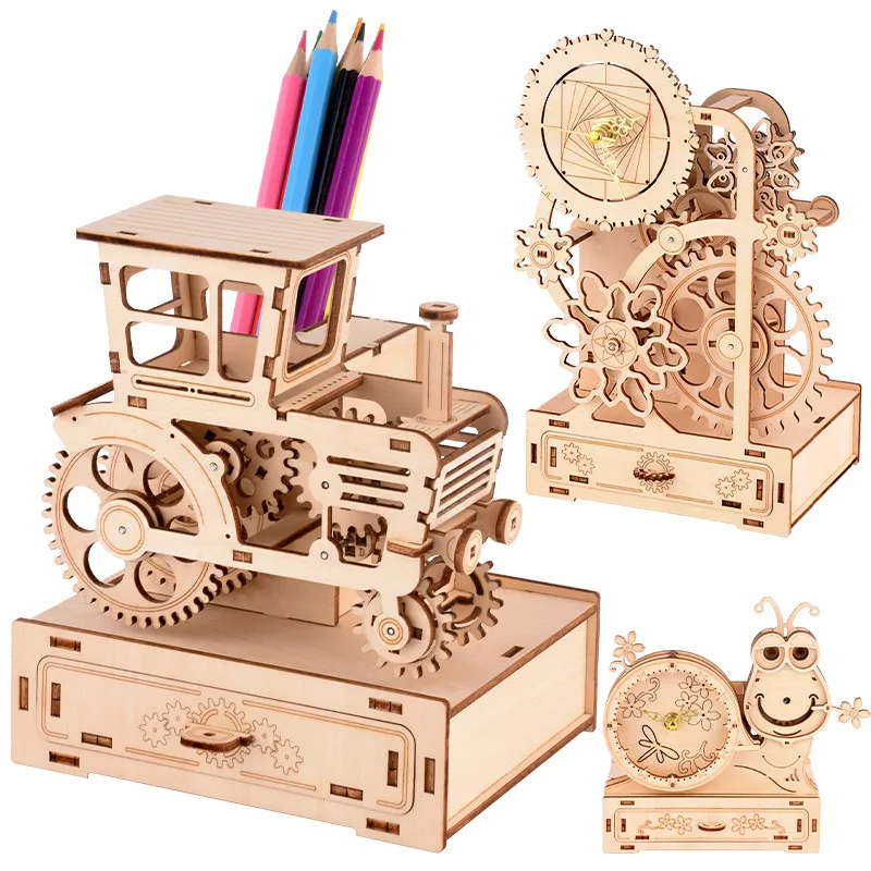 Деревянная 3d-модель своими руками лобзик механический сборщик строительный