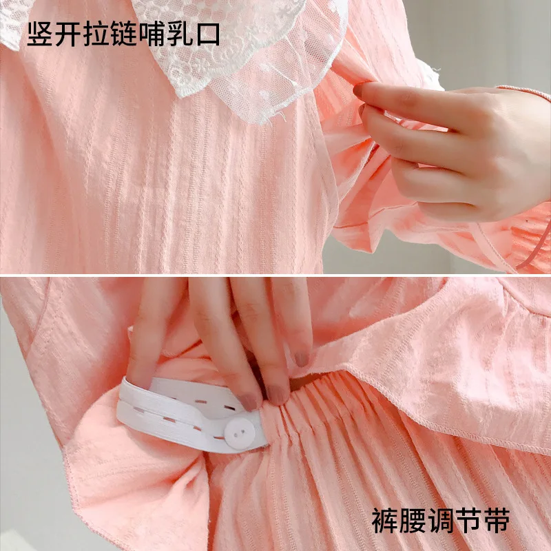 Kapas Kain Kasa Perawatan Hamil Baju Tidur Lengan Panjang Maternity Menyusui Baju Tidur Set Untuk Kehamilan Wanita Piyama Anak Sleep Lounge Aliexpress
