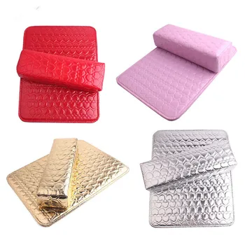 

1 Set Hand Cushion Holder Soft PU Leather Sponge Arm Rest Love Heart Design Nail Pillow Manicure Art Beauty Mat Pad