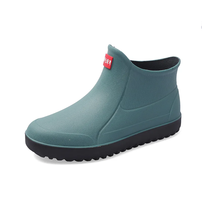 Zapatos De Lluvia Para Hombre, Botas De Goma Antideslizantes Para La  Lluvia, Botines Impermeables Para Trabajo De Cocina, Botas De Pesca,  Galoshes Antideslizantes - De Los Hombres Zapatos De La Lluvia De 