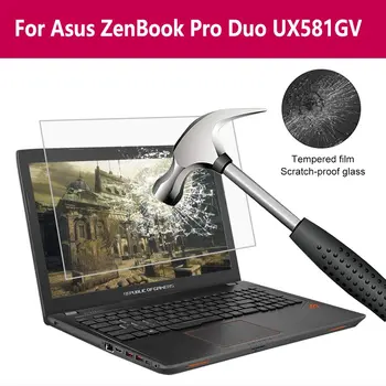 

For Asus Zenbook Pro Duo Ux581gv glass Screen Protector 0.3MM 9H HD Clear Laptop Protective Tempered Glass Film
