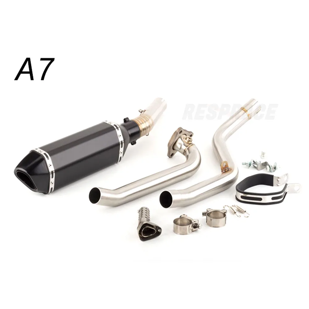 KYN for Honda NC700X NC700S NC750X NC750S 2012-2020 NC700 NC750 X/S Motorcycle Exhaust Pipe and Link Pipe System B 