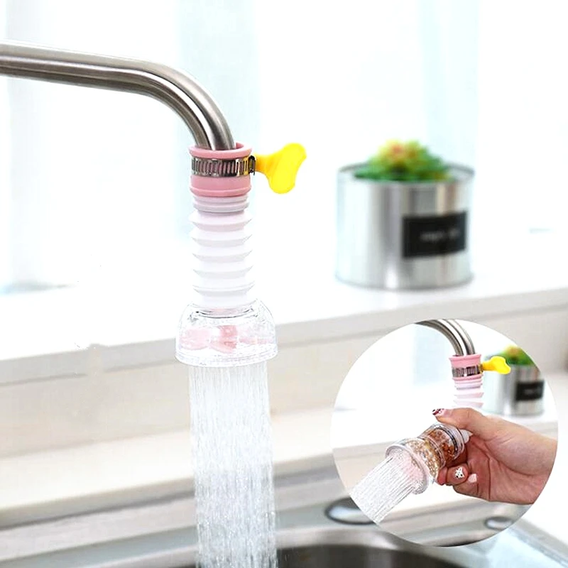 

HOMETREE Kitchen Faucet Extender Anti-shedding Faucet Filter Water Splash Rotating Head Extension Extended Faucet Shower HNS42