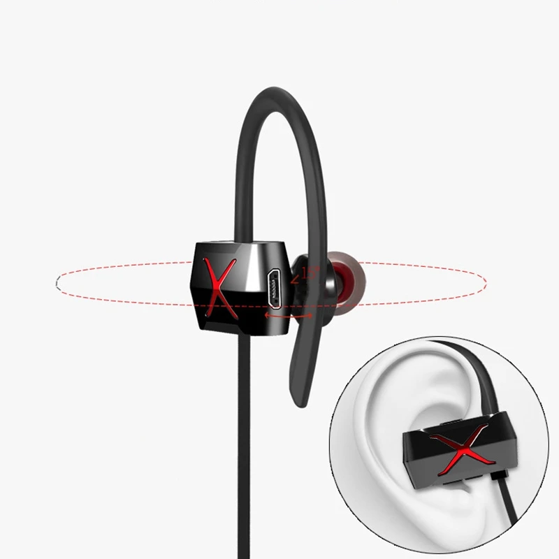 Y100 Bluetooth Headphone Earphone Stereo Headset Sports Running Wireless IPX4 Hands Free Earbuds for iPhone Samsung