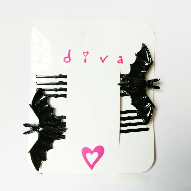 Black Bat Hairpin Image 7
