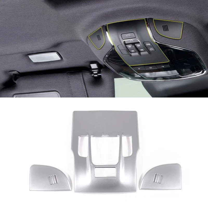

For Maserati Levante Quattroporte 2017 Car-Styling Set ABS Chrome Front Reading Light Lamp Cover Trim Stickers Accessory