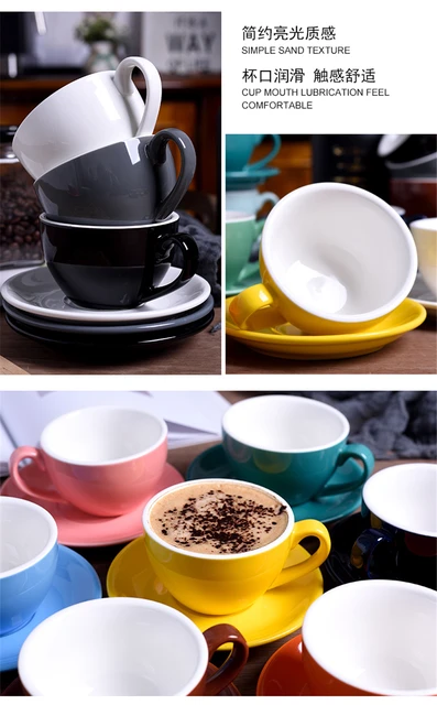 ceramic coffee cups Coffee cup set Simple 220ml Mug Cappuccino flower cups  Latte Saudi Arabia cheap hot sales