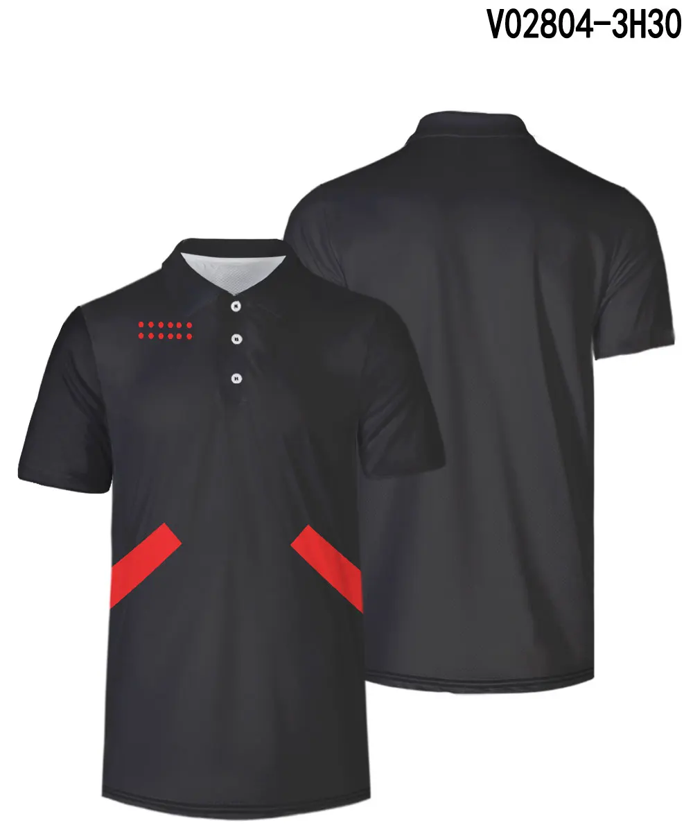 WAMNI Tennis Grey 3D Polo Shirt Gradient Dry Slim Popular Black Striped Loose Streetwear Turn-down Collar Polo-shirt Breathable - Цвет: V02804