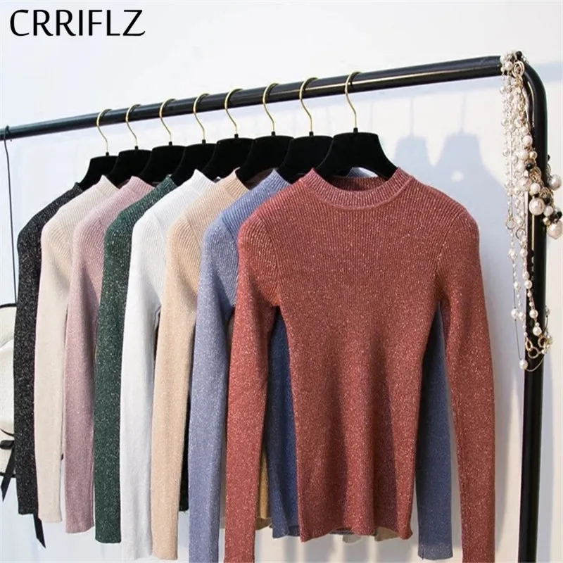

New Autumn Winter Computer Knitted Casual Pullovers O-neck Solid Full Polyester Regular CRRIFLZ