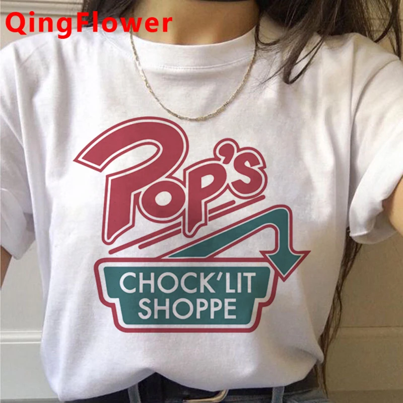 Riverdale Southside Serpents Harajuku T Shirt Women Ullzang Snake Print Summer T-shirt Funny Cartoon Tshirt 90s Top Tees Female
