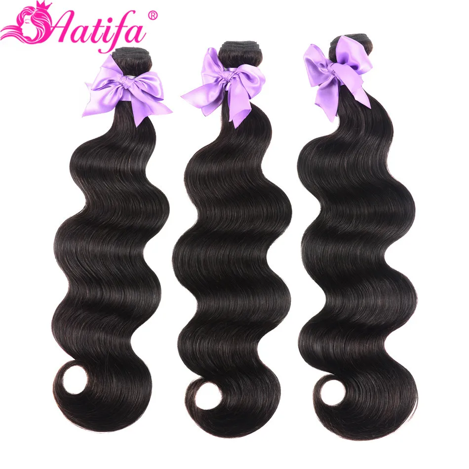 Brazilian Body Wave Bundles 100% Human Hair 1/3/4 PCS Hair Bundles Remy Hair Weave 8-28 Inch Hair Extension Natural Color Aatifa Brazilian Body Wave Bundles 100% Human Hair 1/3/4 PCS Hair Bundles Remy Hair Weave 8-28 Inch Hair Extension Natural Color Aatifa