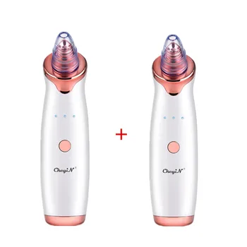 

2Pcs Electric Blackhead remover Face Nose Vacuum Pore Cleanser Acne Pimple Suction Tool USB Rechargeable Skin Care Machine 50