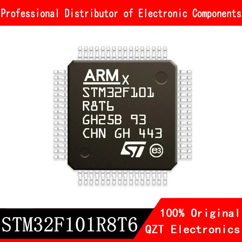 5pcs/lot new original STM32F101R8T6 STM32F101 LQFP-64 microcontroller MCU In Stock stm32f101c4t6a stm32f101c4t6 stm32f101c4 stm32f101c stm32f101 stm32f stm32 stm ic mcu chip lqfp 48 in stock 100% new originl