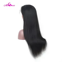 Али Коко 150% плотность бразильские прямые полные кружева человеческих волос парики 8-30 дюймов Remy человеческих волос с волосами младенца для черных женщин