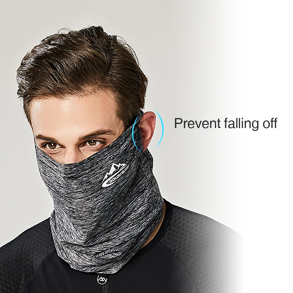 UPF50+ велосипедная маска для верховой езды на шее Gaiter лед для охлаждения шелковой Шеи Обертывание пыли полумаска защита от солнечных лучей головные уборы для езды на велосипеде