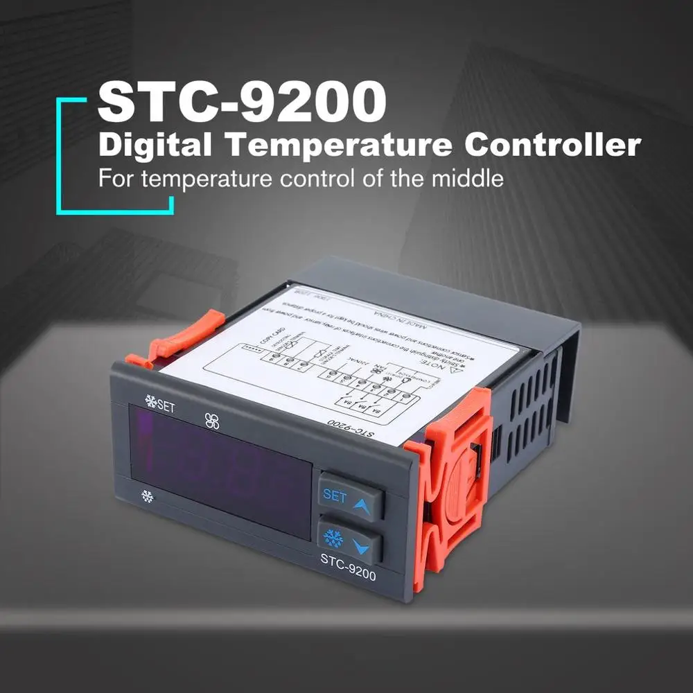 Цифровой регулятор температуры Термостат Регулятор Терморегулятор с функцией холодильного размораживания звуковой сигнал вентилятора