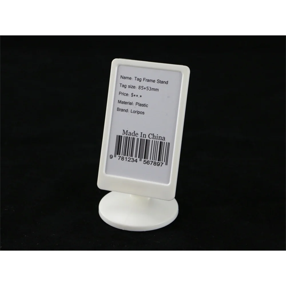 Retailing Merchandise Name Card Display Paper Price Tag Info Frame