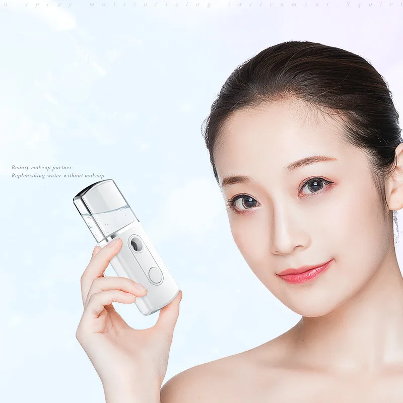 

Triangle 20ml USB Portable Face Spray Bottle Nano Mister Facial Hair Steamer Ultrasonic Ozone Sprayer Hydrating Mini Humidifier