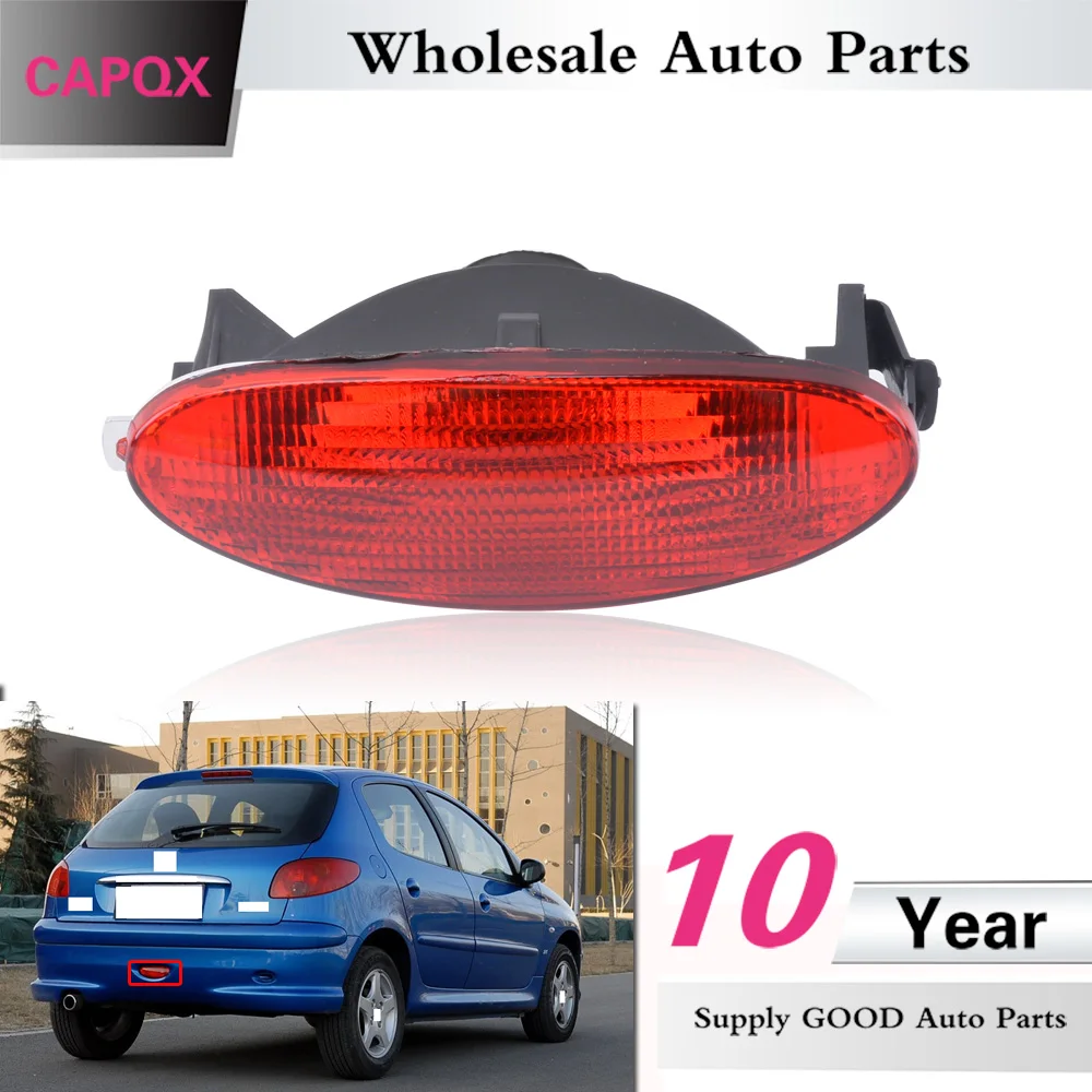 Задние противотуманные фары CAPQX для Peugeot 206 2005 2006 2007 2008 стоп-сигнал сигнальная