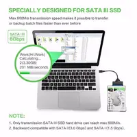sata כבל USB כבל USB-מתאם 3.0 כדי 2.5" USB SATA III כונן קשיח כבל מתאם / UASP-SATA כדי ממיר (4)