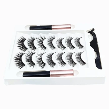 

Waterproof Makeup Tool netic Eyelashes and Extension Liquid Eyeliner Natural Lashes Long Lasting Reusable