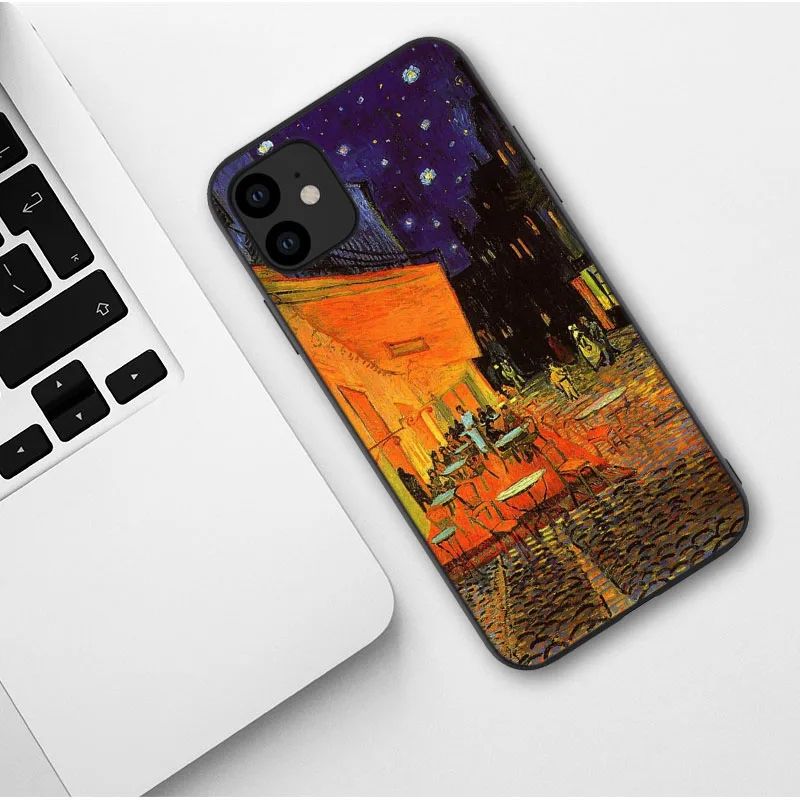 Чехол для телефона с изображением звездной ночи Ван Гога iPhone 12 Pro Max SE 2020 6 6s 7 8 Plus X XS