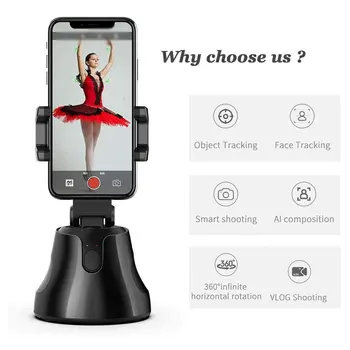 

Smartphone Selfie Shooting Gimbal 360 Face & Object Follow Up Selfie Stick for Photo Vlog Live Video Record