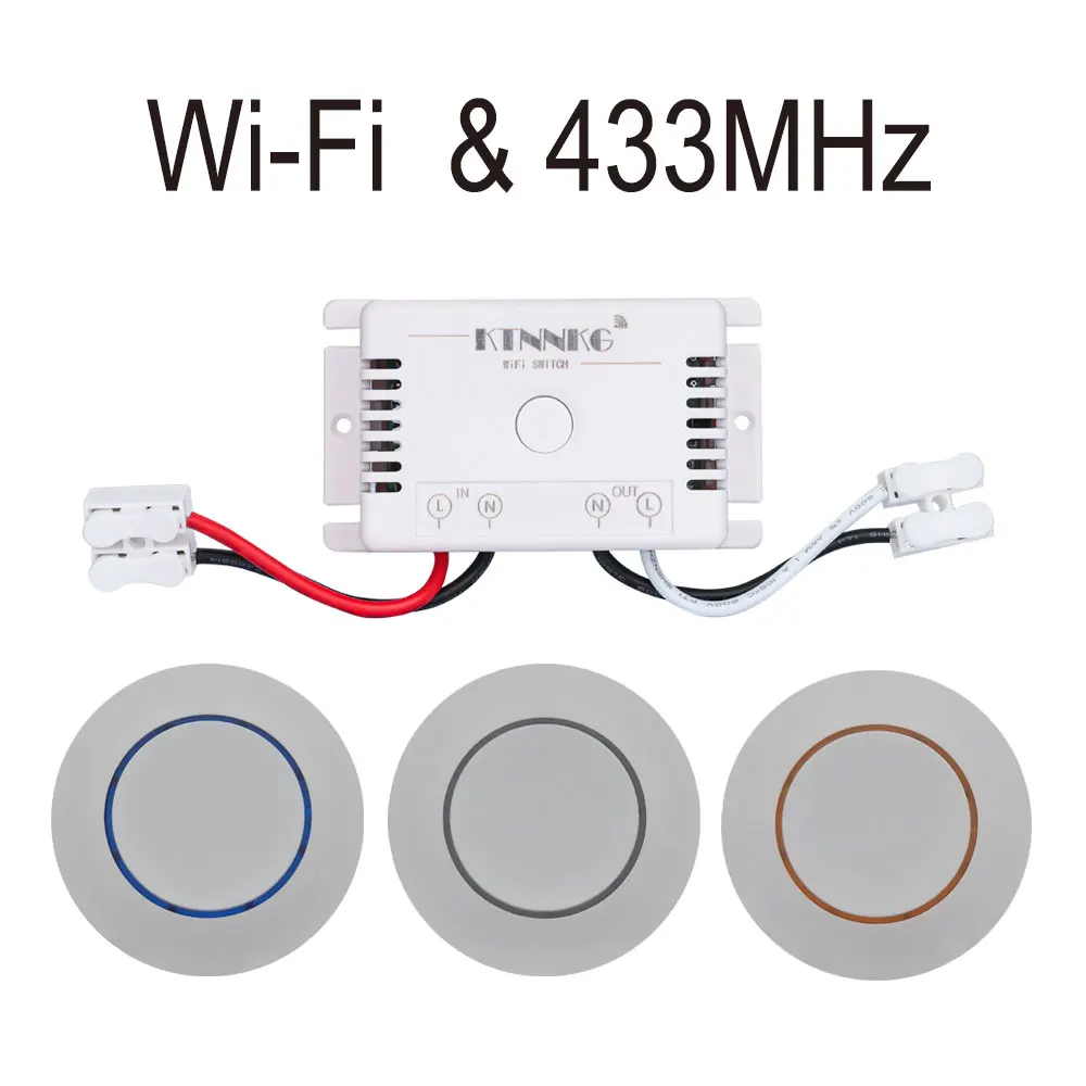 

Tuya Smart Life APP WiFi light Switch with RF 433Mhz small button DIY Relay Timer Module Google Home Amazon Alexa 110V 220V 10A
