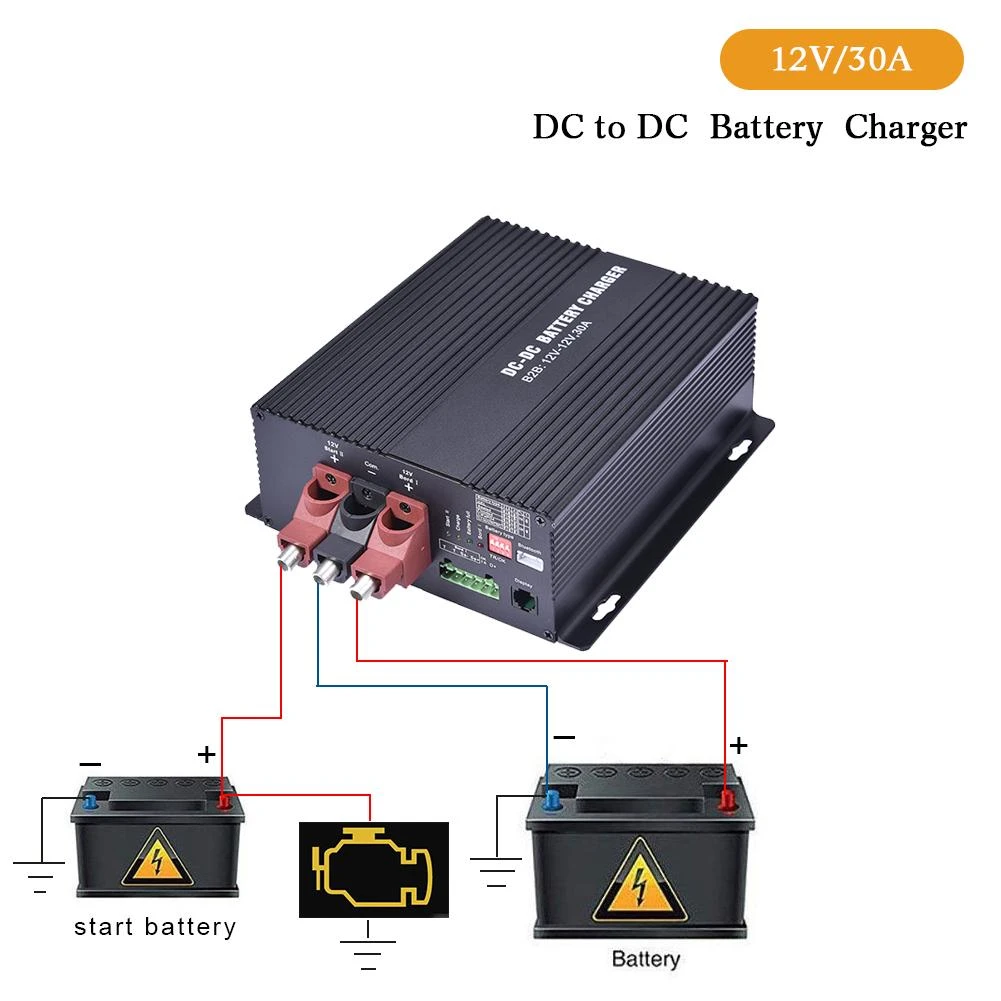 12V/30A DC To DC Charger With Bluetooth Automatic Smart Battery Chargers  For RVs, Campers, Ships BS123020 Charger Dropshipping|Tool Parts| -  AliExpress