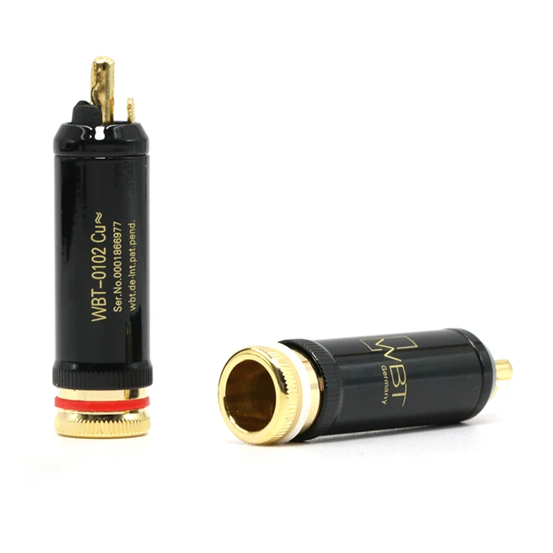 4 шт. WBT-0102CU nextgen Подпись RCA разъем с медным 24 К позолоченный