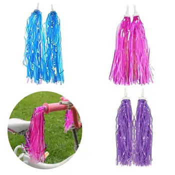 

1 Pair Bicycle Handlebar Streamers Bicycle Grips Tassels Ribbons Bicycle Baby Carrier Colourful Ribbon Decoration Accessories