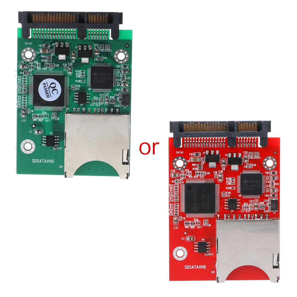 Цифровой MMC SD SDHC безопасный SATA конвертер адаптер для Windows Linux Прямая поставка