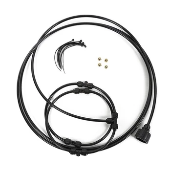 

Fan Misting Kit for A Cool Patio Breeze Misting Line 4 Removable Brass Nozzle Galvanized Solid Brass Adapter Sprayers E2S