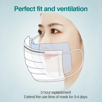 

1000pcs Disposable Filter Pad Masks Protective Respirator Smog Filter Anti Dust Aerial Droplets Safety Universal mask Pad