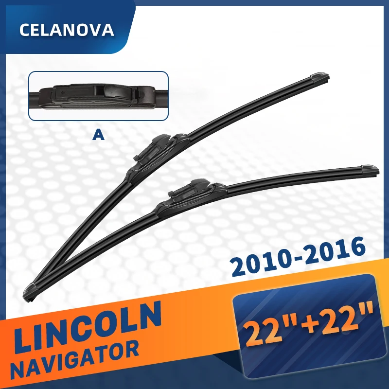 Щетка стеклоочистителя CELANOVA для LINCOLN NAVIGATOR 2010-2016 22 дюйма + бескаркасные резиновые