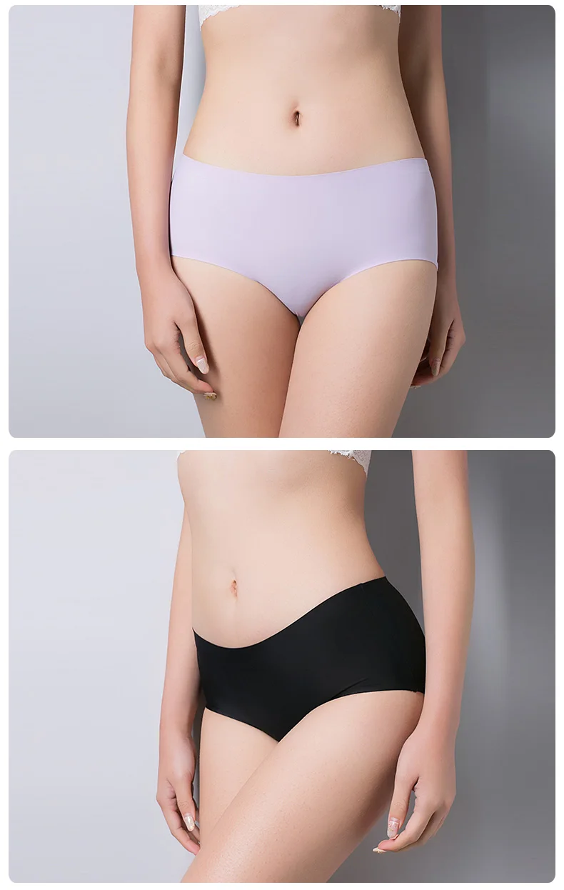 Трусики женские бесшовные со средней талией|seamless panties|comfort pantiesunderware women |