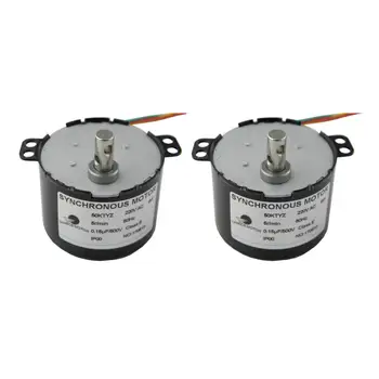 

CHACNS 50KTYZ 220V 5RPM Synchronous Geared Motor Electric Synchron Motor 2PCS