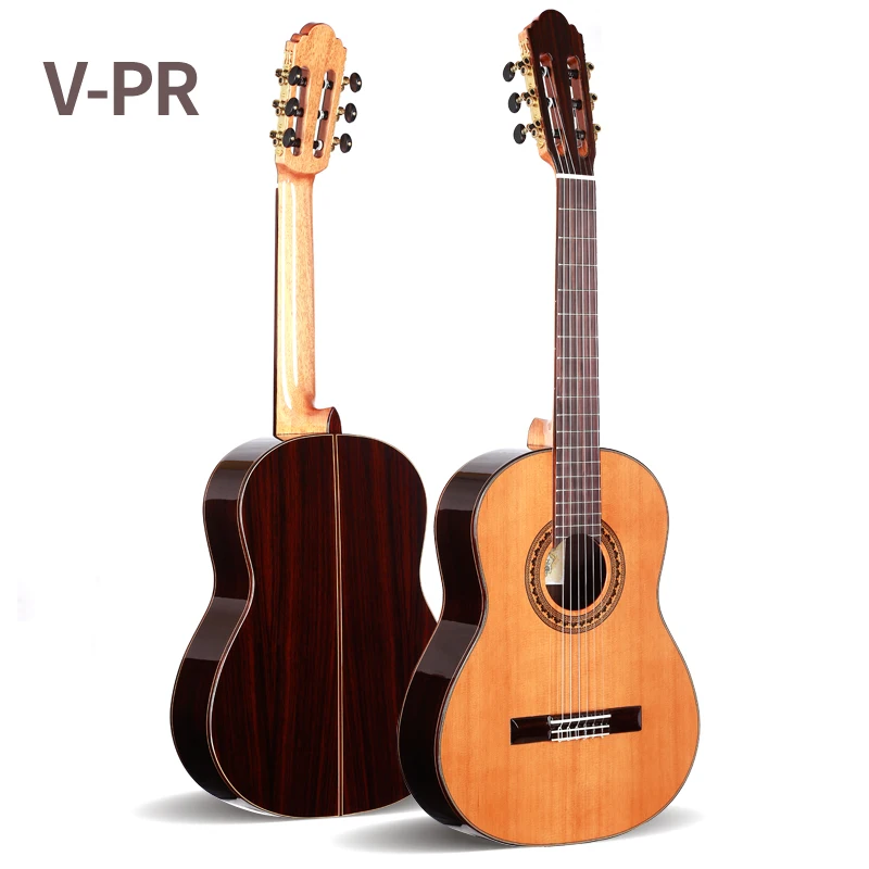 hueco poetas Rey Lear Guitarra Española hecha a mano de 39 pulgadas, instrumento acústico de  Cedro sólido/palisandro, cuerdas, guitarra clásica con cuerda de nailon VPR  - AliExpress Deportes y entretenimiento
