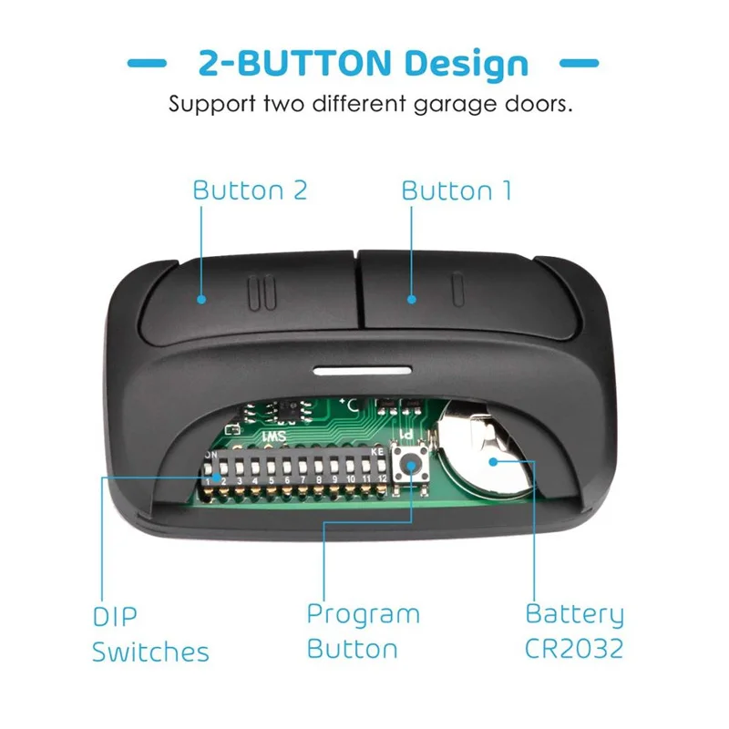 ユニバーサルガレージドアリモコン,リフトマスター用交換,37  lm,373lm,375lm,375lm,375ut,971lm,973lm,893max AliExpress