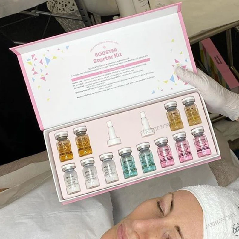 2021 New Korean Cosmetic Dermawhite BB Cream Glow Ampoule Starter Kit 8ml Meso Liquid Foundation For Skin Whitening Brightening |