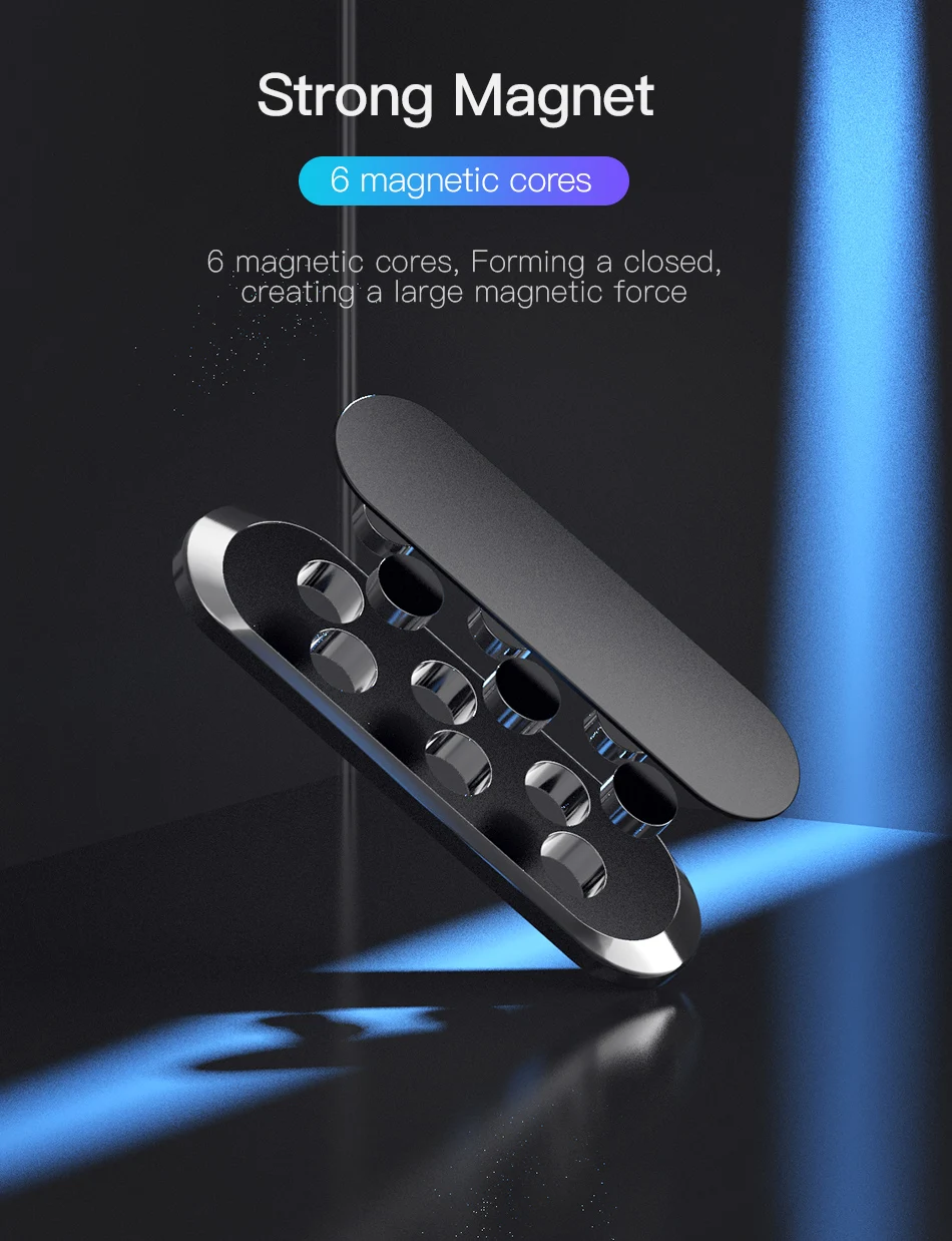 !ACCEZZ 1 Set Car Phone Holder Magnetic For iphone X Samsung Huawei Xiaomi Metal Magnet Mobile Phone Car Mount Stand GPS Bracket (5)